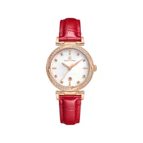 依波路/Ernest Borel 星钻系列 30.00 MM 316L精钢表壳 石英机芯 女表 E0107L0A-QR4L