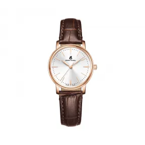 依波路/Ernest Borel 典雅系列 27.50 MM 316L精钢表壳 石英机芯 女表 E0401L0B-QR2L