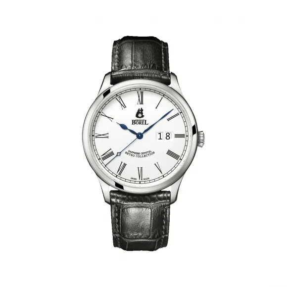 依波路/Ernest Borel 复古系列 不锈钢 自动机械机芯 手表 GS8680T6-48551BK