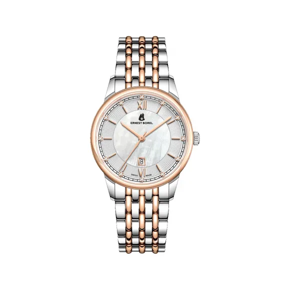 依波路/Ernest Borel 传承系列 31.00MM 316L精钢 石英机芯 女表 N0439L0A-QN4N