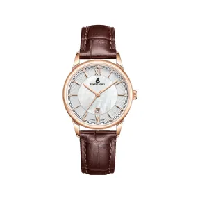 依波路/Ernest Borel 传承系列 31.00MM 316L精钢IP电镀玫瑰金 石英机芯 女表 N0439L0B-QR4L
