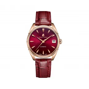 依波路/Ernest Borel 永恒系列 32.00MM 316L精钢IP电镀玫瑰金 自动机械机芯 女表 N0440L0D-MR7L