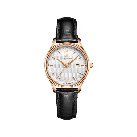依波路/Ernest Borel 雅丽系列 29.00MM 316L精钢IP电镀玫瑰金 石英机芯 女表 N0501L0B-QR4L