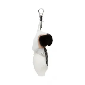 芬迪/Fendi 黑白色CHARMS KARLITO Karlito女士背包吊饰 7AR394 8AG F03TQ