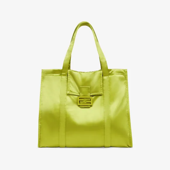 芬迪/Fendi Baguette购物袋-嫩芽绿尼龙购物袋-女士手提包 8BH404AMM2F0L89 8056582294223