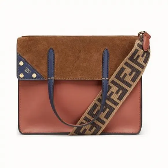 芬迪/Fendi  FLIP中号_红色皮质手袋 8BT302 A6C GF180A