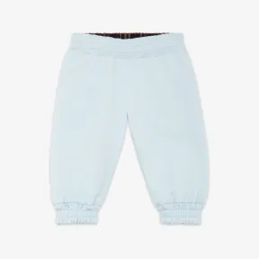 芬迪/Fendi 浅蓝色抓绒与FF尼龙正反两穿长裤-正反两穿婴儿长裤 BUF071AMJJF1JAQ 8056582443850
