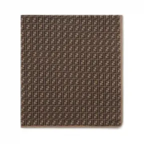 芬迪/Fendi 婴儿毛毯 - 棉和羊绒针织毛毯，饰有 Logo FF BUJ166A3TEF0LMJ 8051183944973