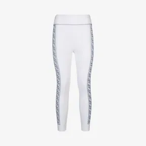 芬迪/Fendi 白色弹力布料紧身裤 FAB060AB3ZF0ZNM