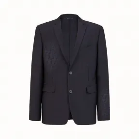 芬迪/Fendi 黑色羊毛休闲西装 FJ0853AANZF0QA1