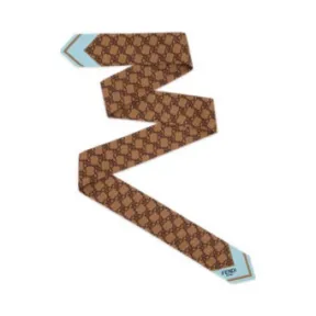 芬迪/Fendi 棕色桑蚕丝抹胸WRAPPY-FENDI芬迪中国官网 FXT011AHRQF0QU5-8056867509721