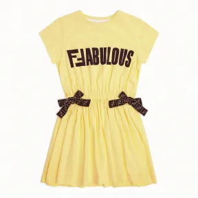 芬迪/Fendi 连衣裙_洋甘菊色针织连衣裙 JFB260 7AJ F0C06