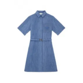 芬迪/Fendi 少女连衣裙蓝色 JFB598AMIMF0QG0