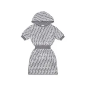 芬迪/Fendi 儿童连衣裙 - 两面穿羊毛和羊绒儿童连衣裙 JFG112ALNCF1ISV