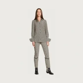 菲拉格慕/Salvatore Ferragamo GANCINI图案桑蚕丝衬衫 13F686-708566-708566