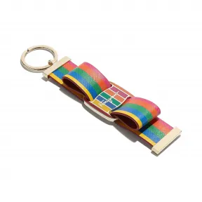 菲拉格慕/Salvatore Ferragamo Rainbow Vara蝴蝶结钥匙圈 22D576_705193