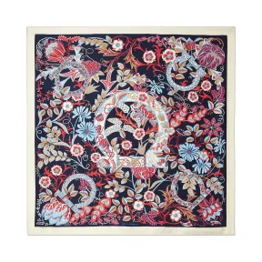 菲拉格慕/Salvatore Ferragamo Gancini花卉印花桑蚕丝围巾 317830_706697