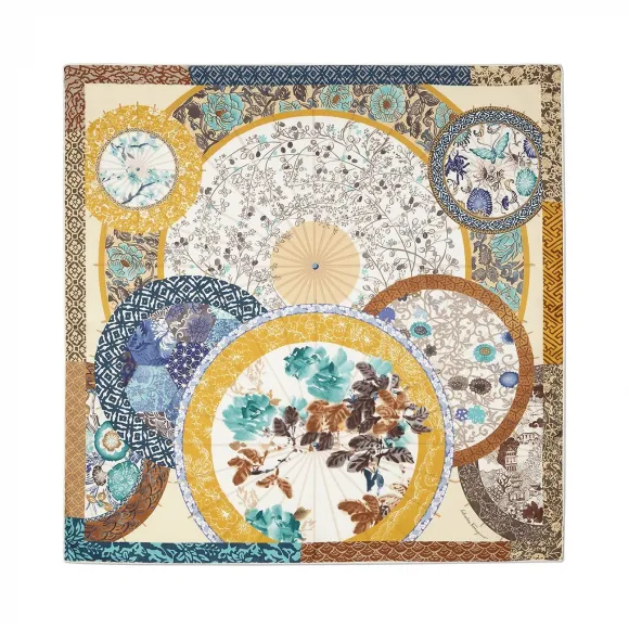 菲拉格慕/Salvatore Ferragamo 阳伞印花桑蚕丝围巾 317857_707776