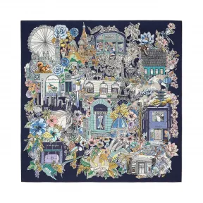 菲拉格慕/Salvatore Ferragamo 精品店印花桑蚕丝围巾 317873_708586