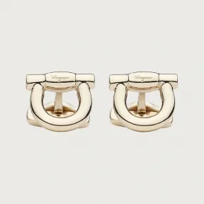 菲拉格慕/Salvatore Ferragamo Gancini 袖扣 - 珠宝和手表 775189-676144
