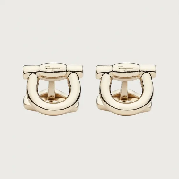 菲拉格慕/Salvatore Ferragamo Gancini 袖扣 - 珠宝和手表 775189-676144