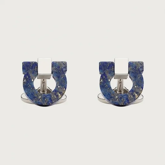 菲拉格慕/Salvatore Ferragamo Gancini 袖扣 - 珠宝和手表 770120-708715