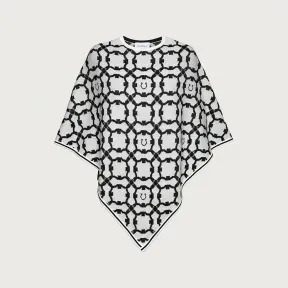 菲拉格慕/Salvatore Ferragamo Gancini Galore 双面披风 - 丝绸和配饰 110191-743647