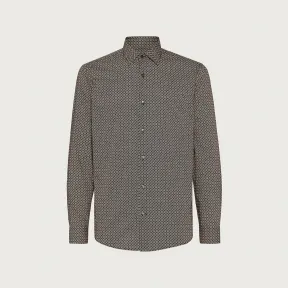 菲拉格慕/Salvatore Ferragamo 树叶印花衬衫 - 成衣 142980-746307