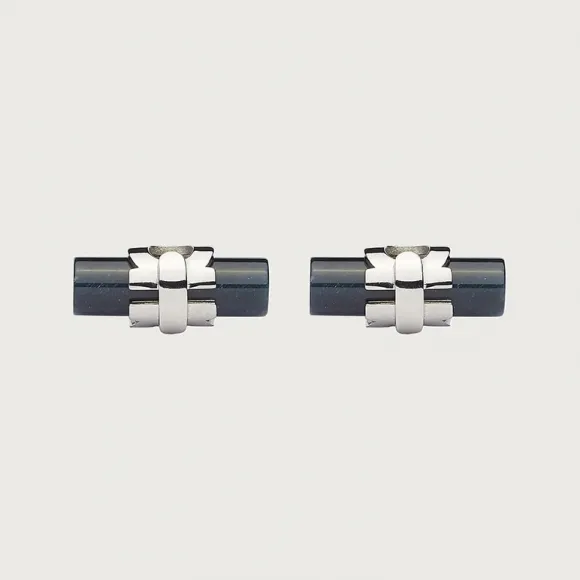菲拉格慕/Salvatore Ferragamo Gancini 袖扣 - 珠宝和手表 770271-747475