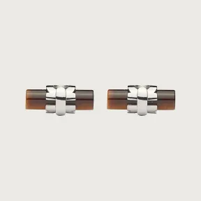 菲拉格慕/Salvatore Ferragamo Gancini 袖扣 - 珠宝和手表 770271-747476