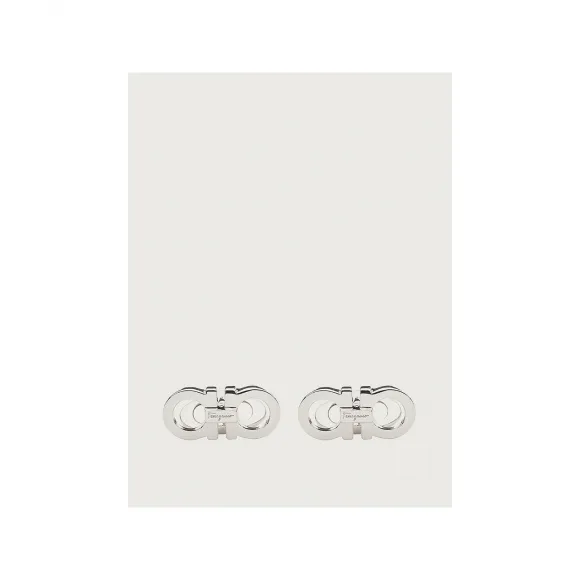 菲拉格慕/Salvatore Ferragamo Gancini 袖扣 - 珠宝和手表 770285-750679