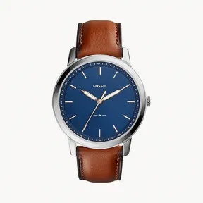 化石/Fossil The Minimalist Slim Three-Hand Light Brown Leather Watch FS5304