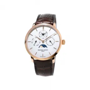 康斯登/Frederique Constant 超薄万年历系列 42MM 玫瑰镀金3重 自动机械机芯 FC-775V4S4
