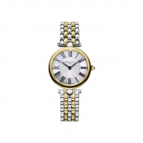 康斯登/Frederique Constant 百年典雅璀璨艺术腕表 30MM 不锈钢间金色 石英机芯 FC-200MPW2AR3B
