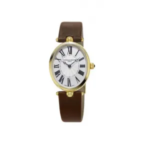 康斯登/Frederique Constant 百年典雅璀璨艺术腕表 25MMx30MM 不锈钢镀金色 石英机芯 FC-200MPW2V5