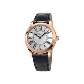 康斯登/Frederique Constant 百年典雅石英女装腕表 36MM 不锈钢镀玫瑰金色 石英机芯 女表 FC-220MS3B4