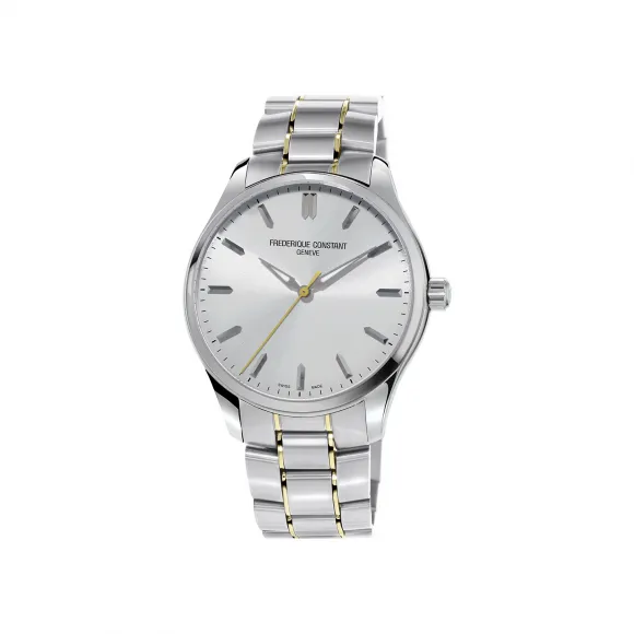 康斯登/Frederique Constant 百年典雅男装石英腕表 40MM 不锈钢间金色 石英机芯 男表 FC-230SS5B3B