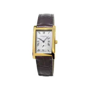 康斯登/Frederique Constant 百年典雅Carrée天方腕表 39x26MM 镀金不锈钢 石英机芯 FC-235MC25