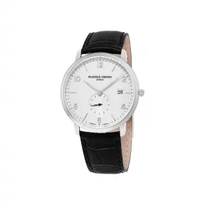 康斯登/Frederique Constant 超薄男装腕表 38.4MM 拋光不锈钢 石英机芯 男表 FC-245SA5S6