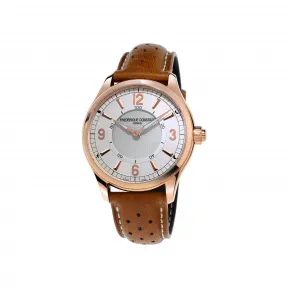 康斯登/Frederique Constant 传统瑞士制男装智能提示腕表 42MM 不锈钢镀玫瑰金色 石英机芯 男表 FC-282AS5B4