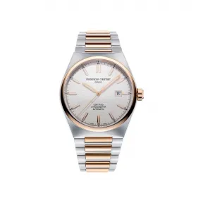 康斯登/Frederique Constant Highlife瑞士官方天文台认证自动腕表 41MM 不锈钢间玫瑰金色 自动机械机芯 FC-303V4NH2B
