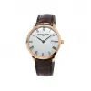 康斯登/Frederique Constant 超薄自动上链腕表 40MM 不锈钢镀玫瑰金色 自动机械机芯 FC-306MR4S4