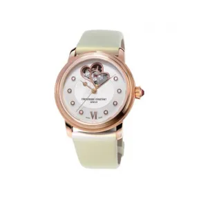 康斯登/Frederique Constant 双心跳女装自动腕表 35MM 18K玫瑰金 自动机械机芯 女表 FC-310DHB2P9