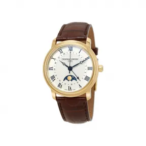 康斯登/Frederique Constant 百年典雅月相自动腕表 40MM 抛光镀金不锈钢 自动机械机芯 FC-330MC4P5