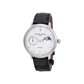 康斯登/Frederique Constant 超薄月相自家机芯腕表 42MM 抛光不锈钢 自动机械机芯 FC-702S3S6