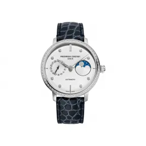 康斯登/Frederique Constant 自家机芯超薄月相腕表 39MM 不锈钢 自动机械机芯 FC-702SD3SD6