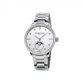 康斯登/Frederique Constant 自家机芯超薄月相腕表 38.8MM 不锈钢 自动机械机芯 FC-703SD3SD6B