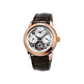 康斯登/Frederique Constant 自家机芯陀飞轮万年历腕表 42MM 18K 玫瑰金 自动机械机芯 FC-975S4H9