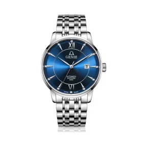 爵尼/Genie 百年时光系列 316L精钢 41mm 自动机械机芯 男表 GNQ-T1856M-AWL