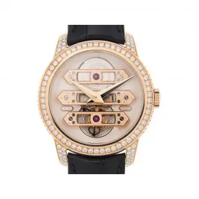芝柏/Girard-Perregaux BRIDGES 41MM 18kt玫瑰金/钻 手动机械机芯 男表 99193D52I000-BA6A